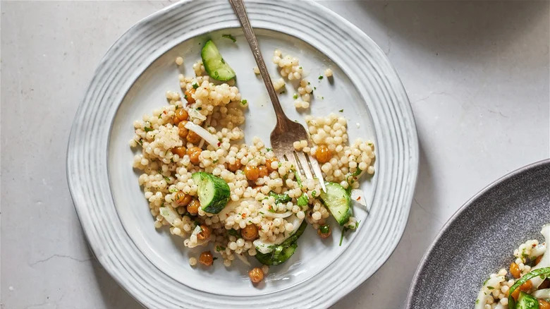 Plate of Israeli Couscous