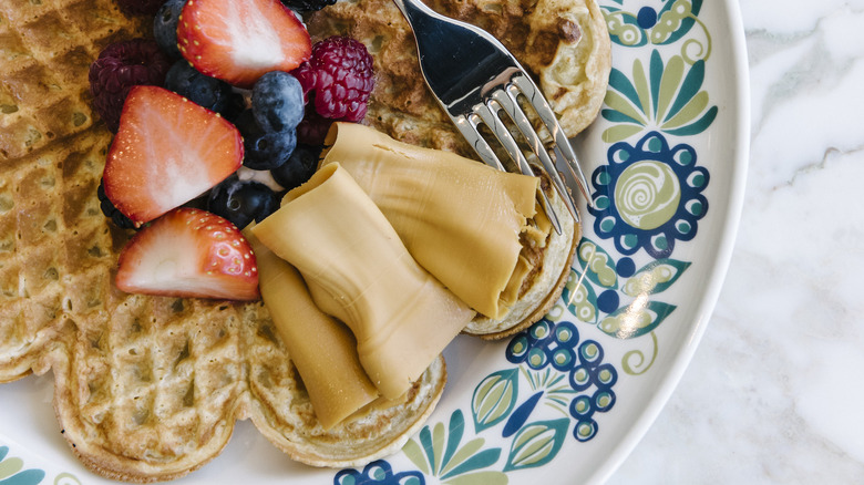 Heart-shaped waffle