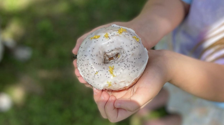 Lemon poppyseed donut at Bougie's