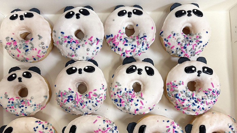  panda donuts with sprinkles