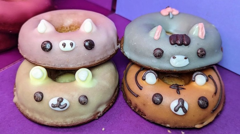 cute donuts with faces