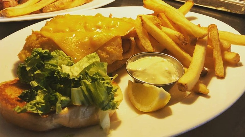 North South Seafood fish sandwich