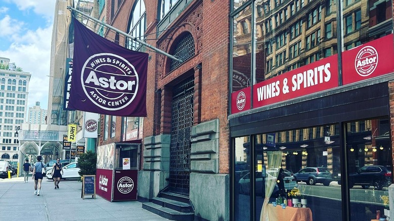 Astor Wines & Spirits storefront and sign