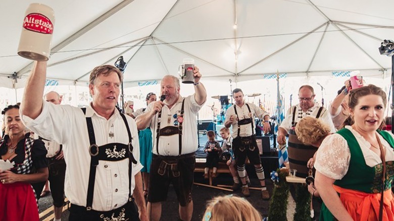 Cheers at  Fredericksburg Oktoberfest