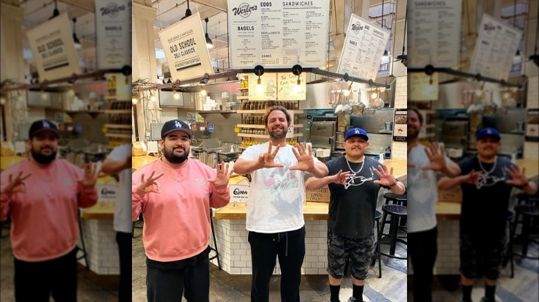 Wexler's employees near deli counter