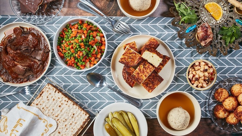 Wise Son's passover seder spread