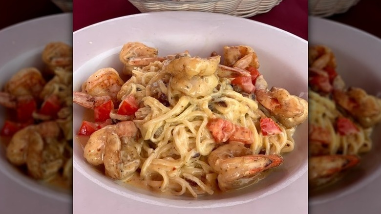 Pasta with shrimp