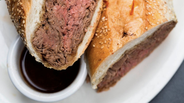 Sarge's French dip sandwich 