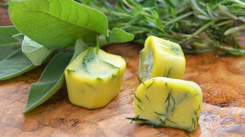 Herb butter blocks