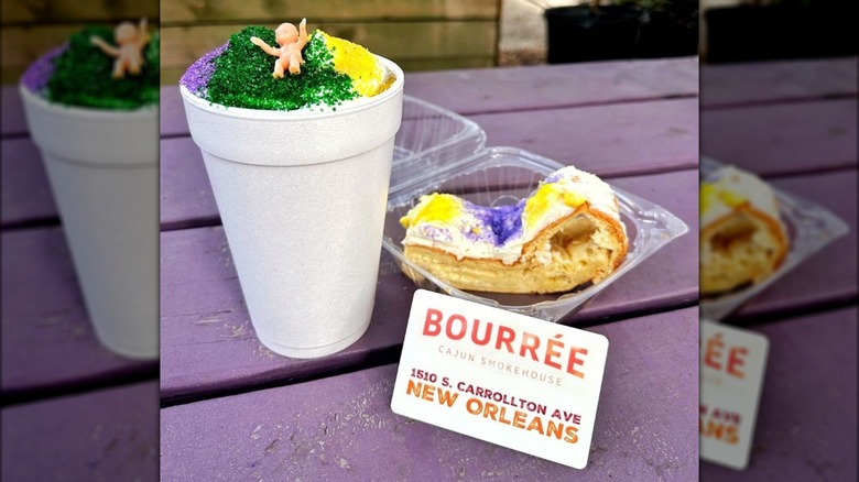 King Cake Mardi Gras daiquiri