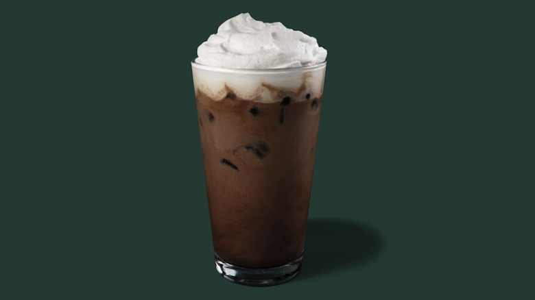 Iced mocha drink