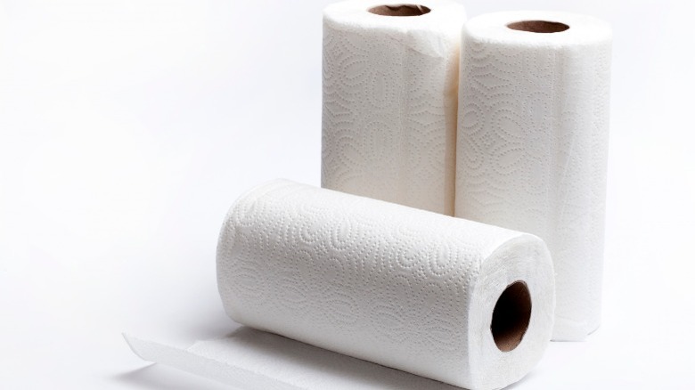 rolls of paper towels