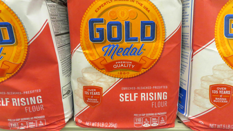 Bags of self-rising flour