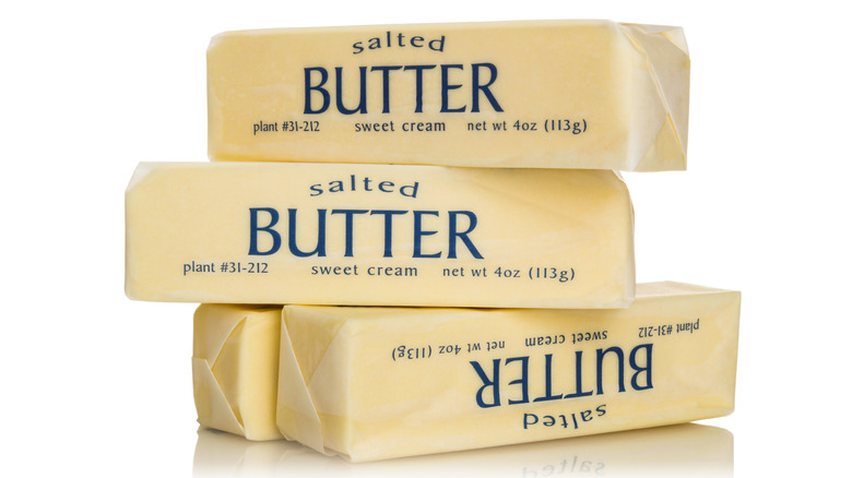 Four sticks of salted butter