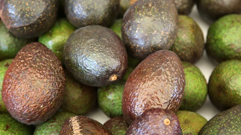 Avocados in a pile