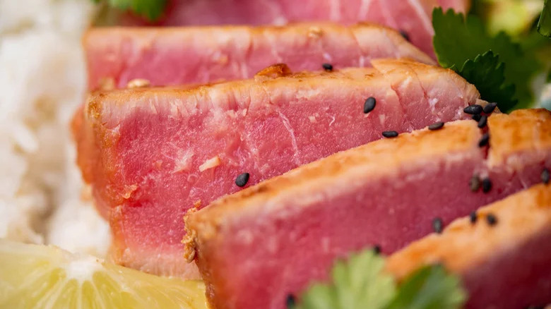 simple seared ahi tuna