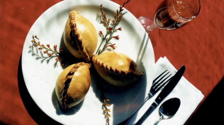 Vegan Bolivian empanadas on a plate