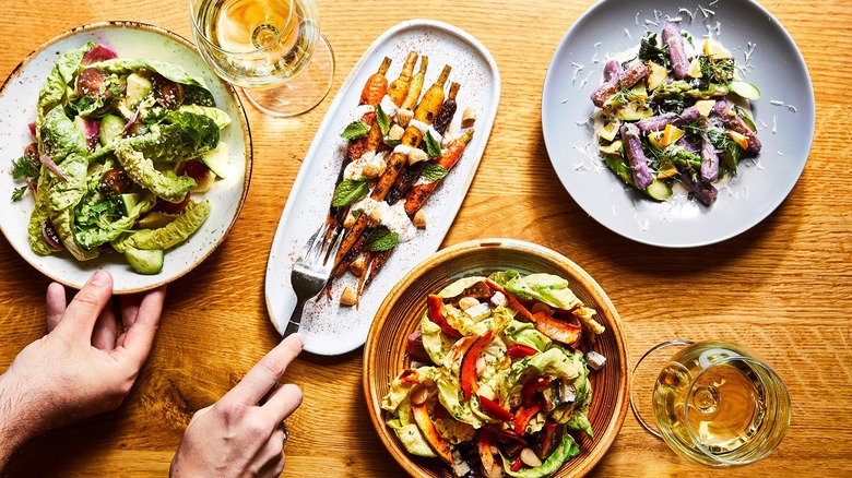 Vegan food flatlay from Wildseed