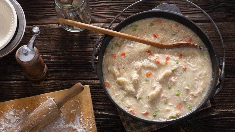 Creamy chicken and dumplings