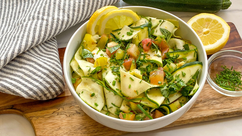 zucchini salad with herbs