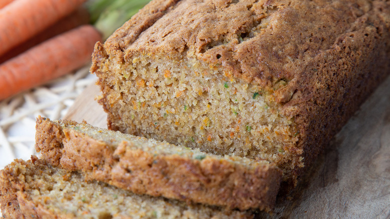 sliced zucchini carrot bread