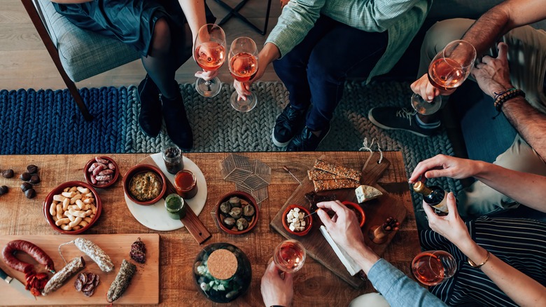 Tapas diners with shared plates