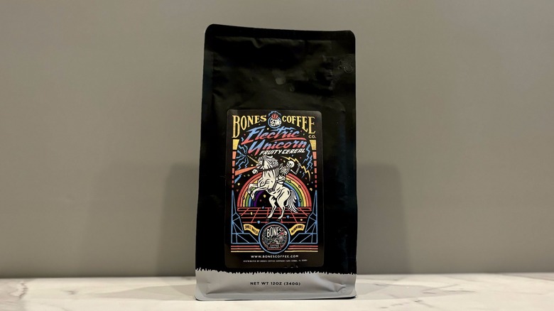 Electric Unicorn coffee packet