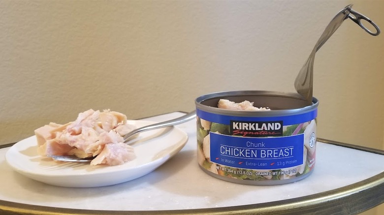 Kirkland SIgnature canned chicken 