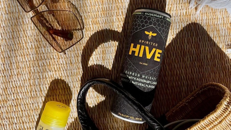 can of Spirited Hive Bourbon, Rosemary, Lemon, & Honey