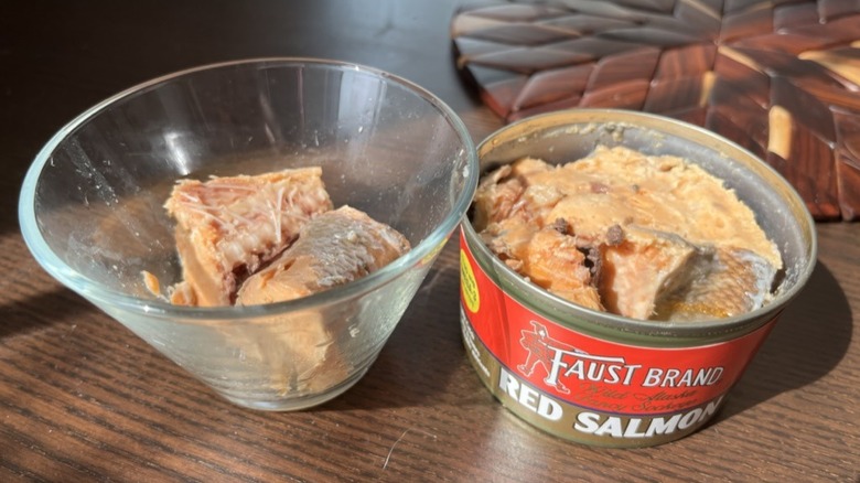 Faust Brand canned red salmon
