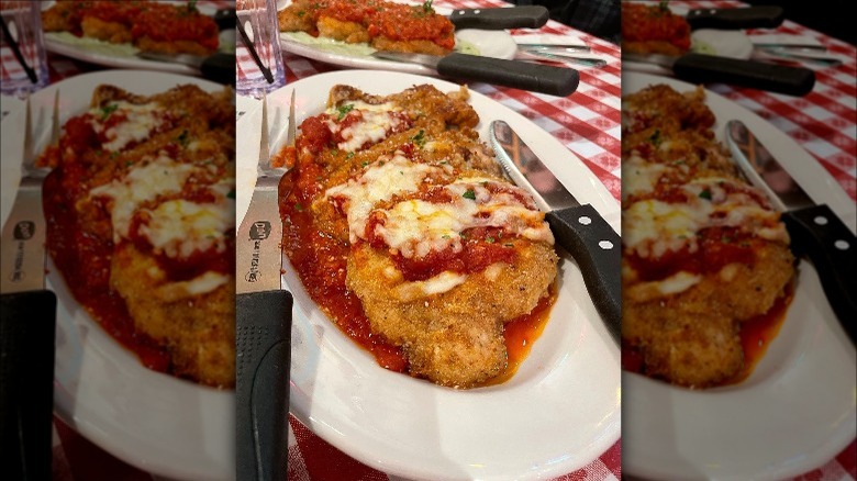 Buca di Beppo chicken Parmesan