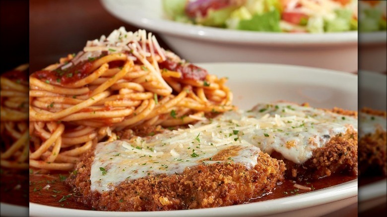 Johnny Carino's chicken Parmesan