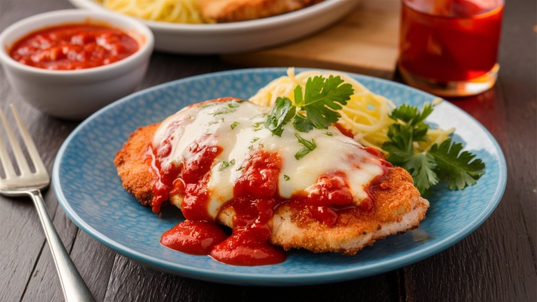 chicken parmesan on plate