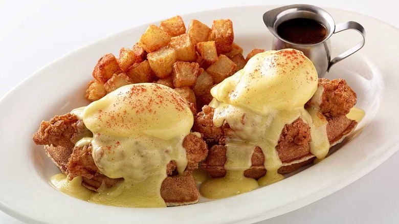 Fried Chicken & Waffles Benedict