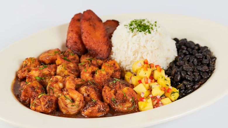 Jamaican Black Pepper Chicken and Shrimp