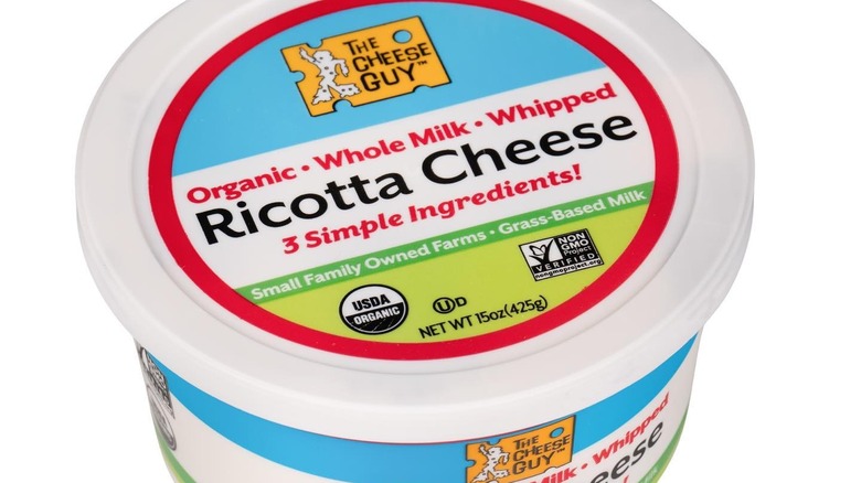 Ricotta cheese container
