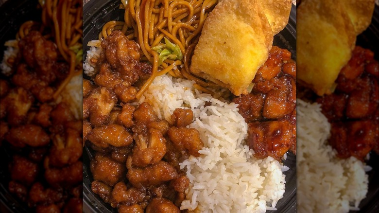 plate of chinese food from leeann chin