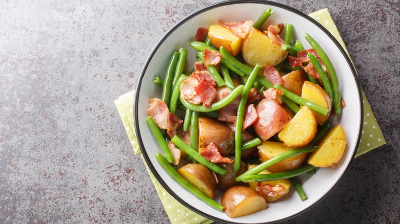 Italian potatoes and green beans