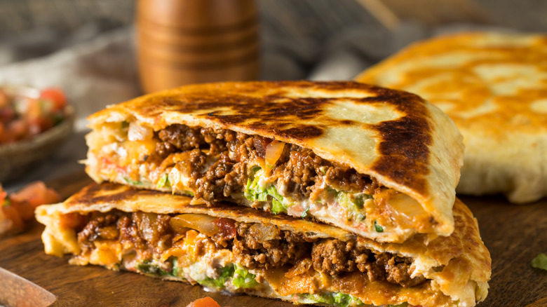 beef and cheese quesadillas 