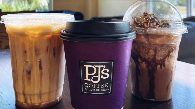 3 coffees from PJ's Coffee