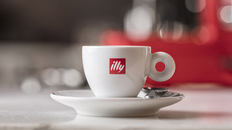 illy coffee on table