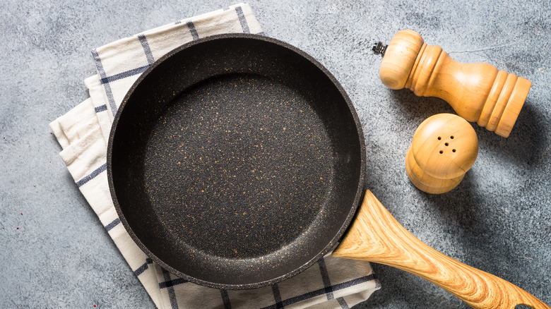 The Reason You Shouldn't Use Metal Utensils With Nonstick Frying Pans