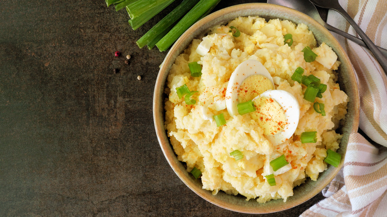 potato salad with boiled eggs