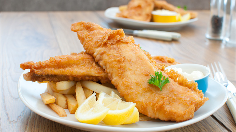 fried fish and french fries