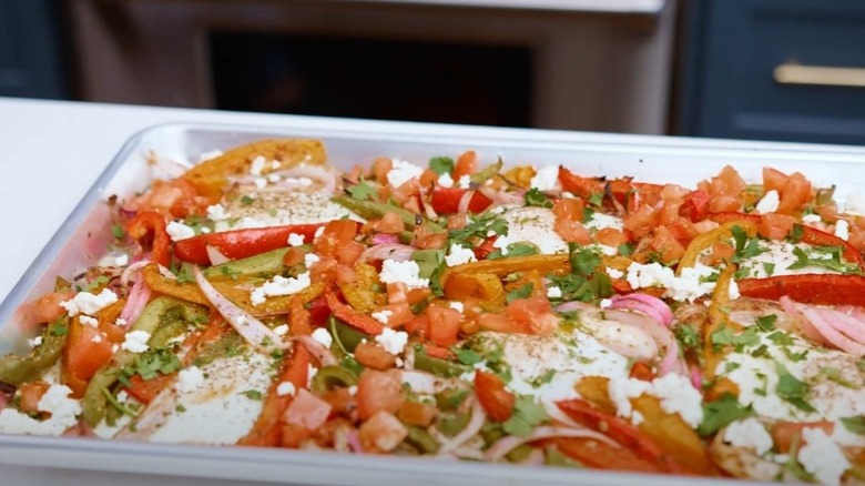 Sheet pan eggs and vegetables