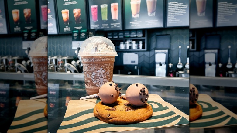 Starbucks coffee and cake pops