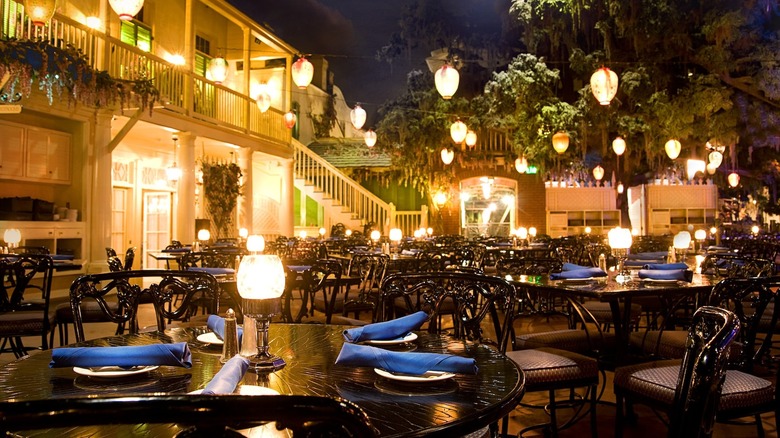 Inside The Blue Bayou restaurant at Disneyland