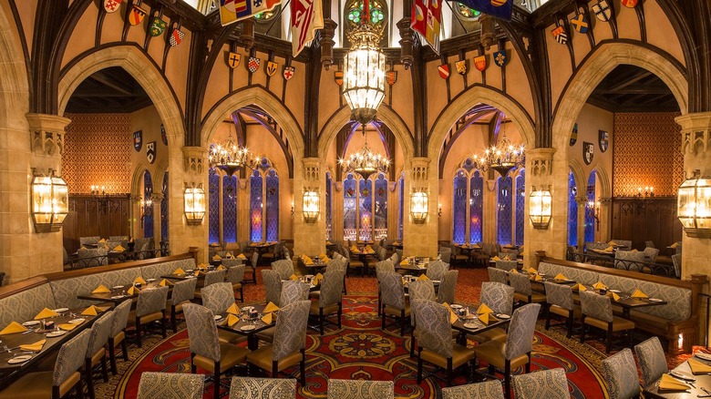 Dining room at Cinderella's Royal Table in Disney World