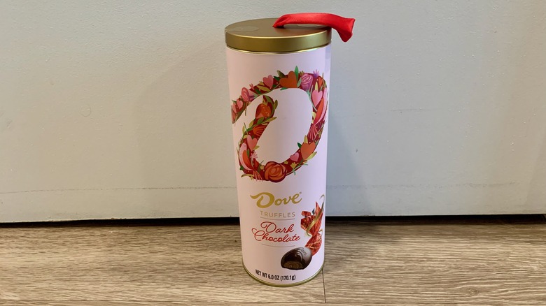 Dove Dark Chocolate Truffles Container