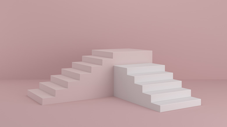 Two sets of staircases